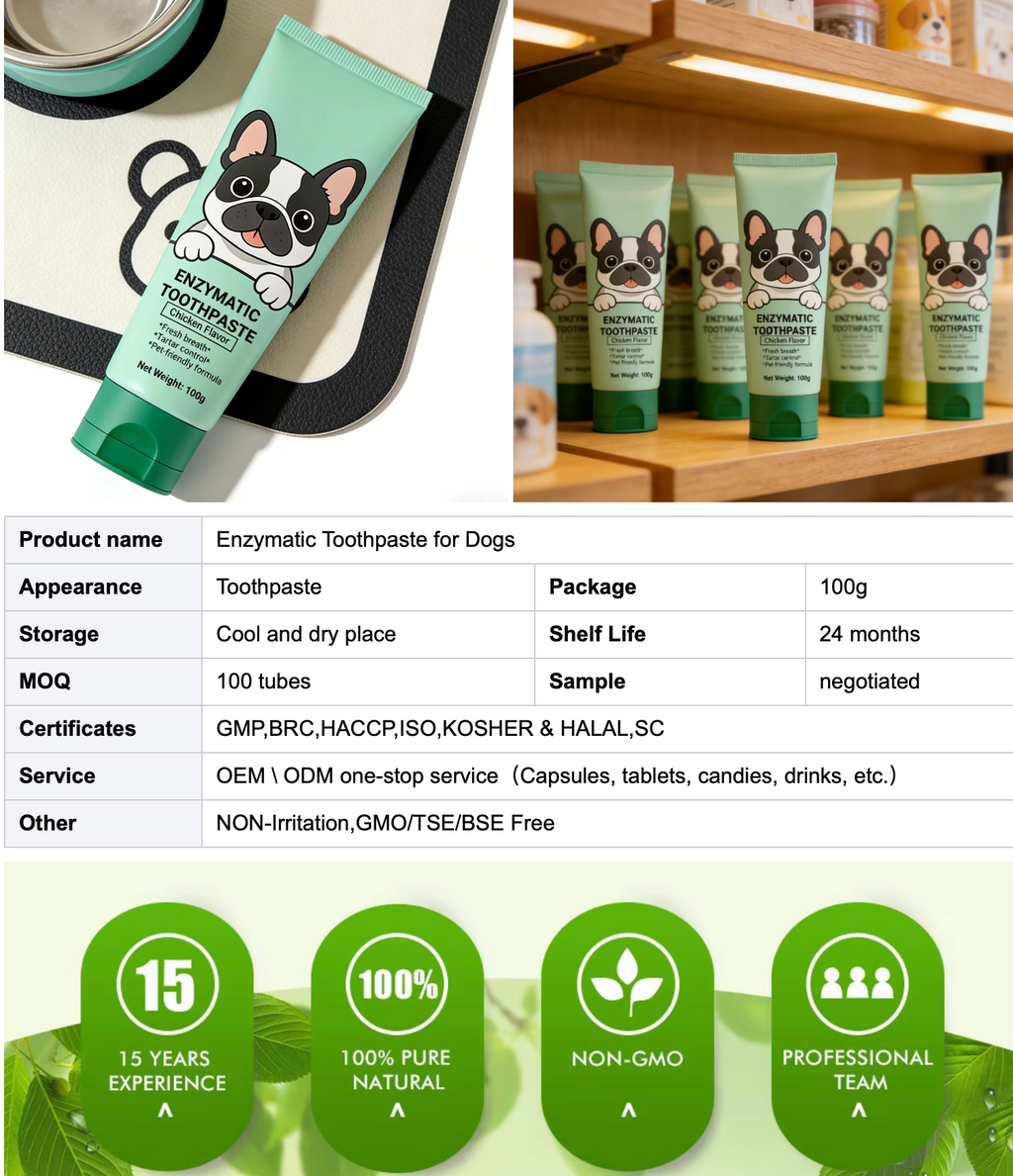Kynlo Park™ Advanced Enzymatic Dog Toothpaste - Chicken Flavor
